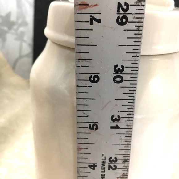 Rae Dunn Red Heart  Artisan Collection by Magenta Storage Ceramic Canister - Picture 7 of 8